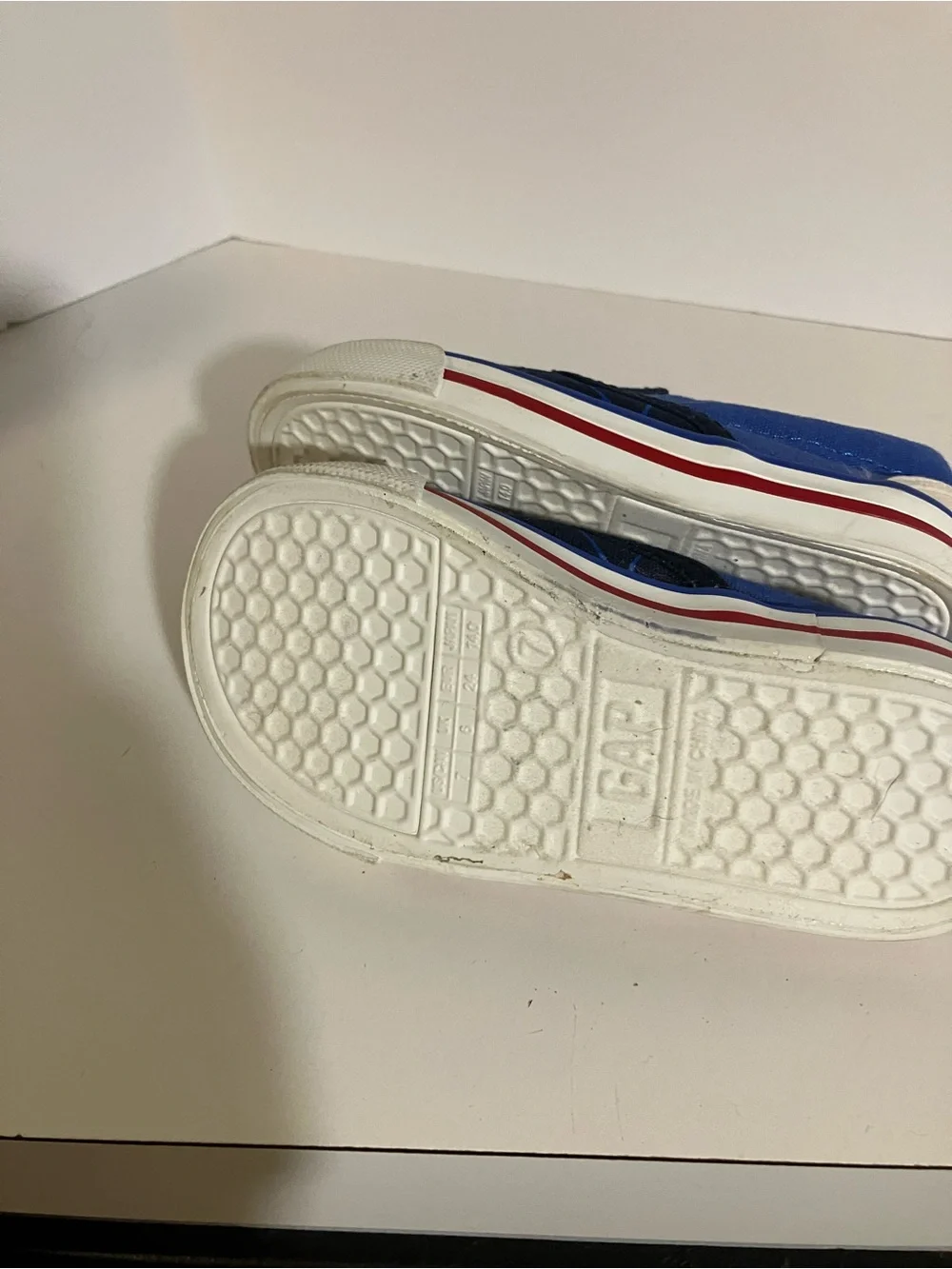 GAP Kids' Spider-Man Blue & Red Slip-On Sneakers